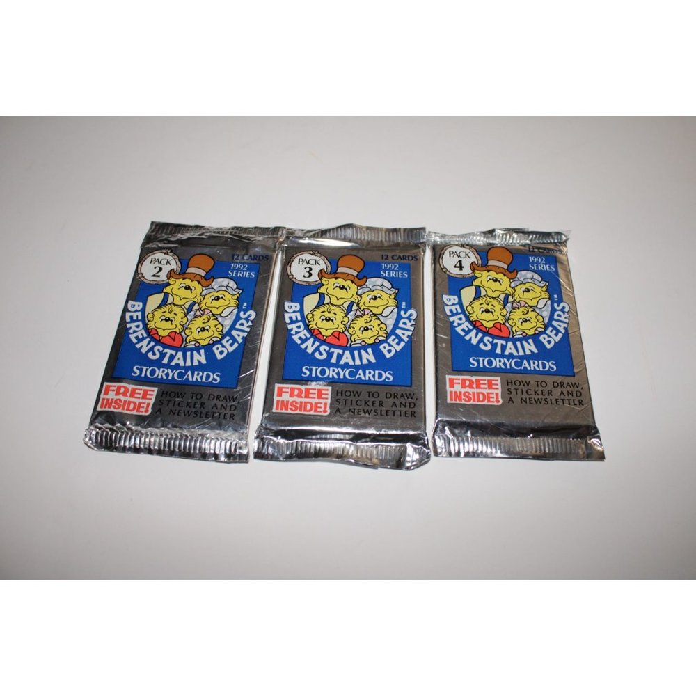 Berenstain Bears Storycards Trading Cards Packs 2, 3, 4 1992 Series